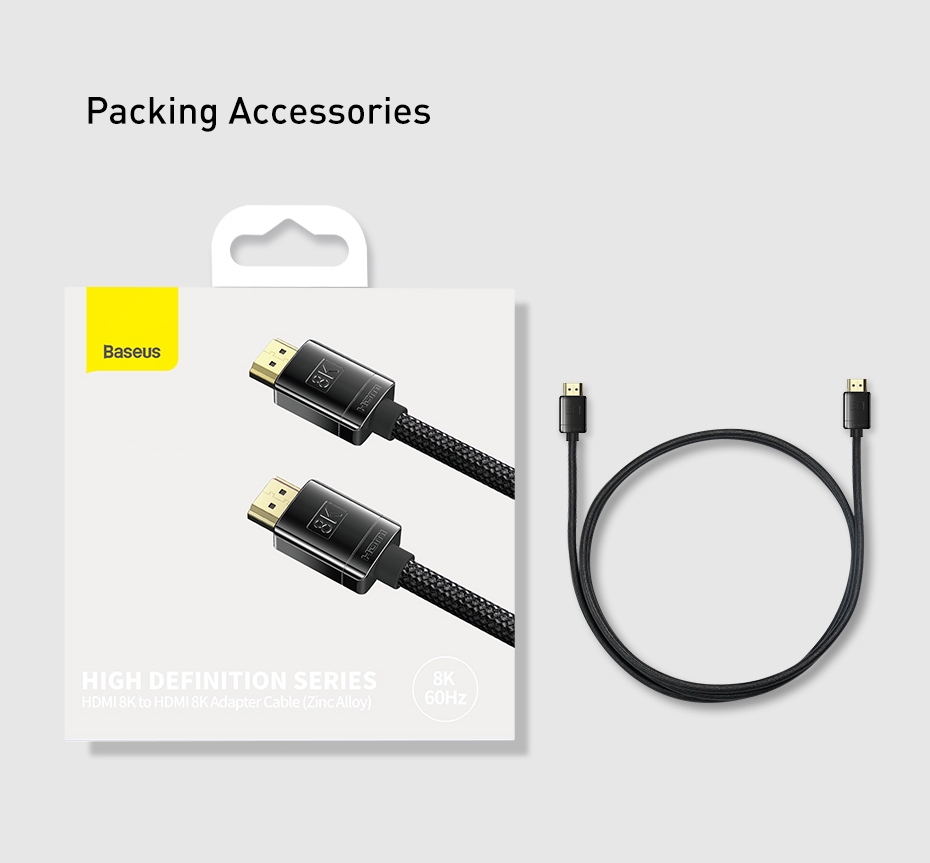 chube Cáp HDMI 2.1 8K Baseus High Definition Series