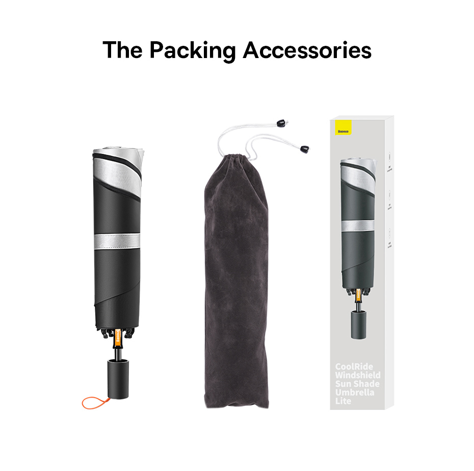 chube Dù 2 lớp che nắng kính chắn gió Baseus CoolRide Sun Shade Umbrella Lite