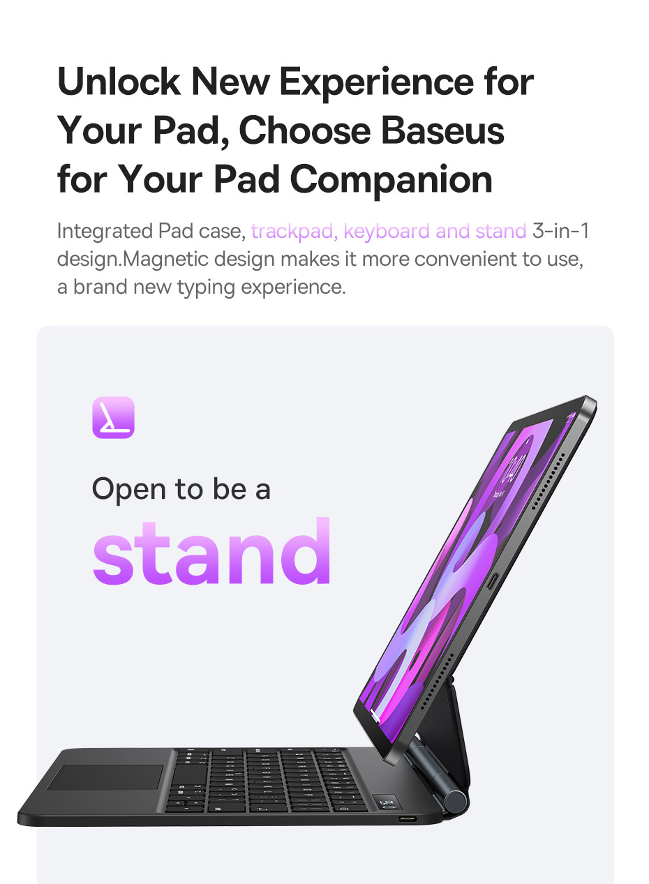 Bàn phím Nam Châm Baseus Brilliance Original Keyboard Case Pro - Trackpad đa điểm chạm