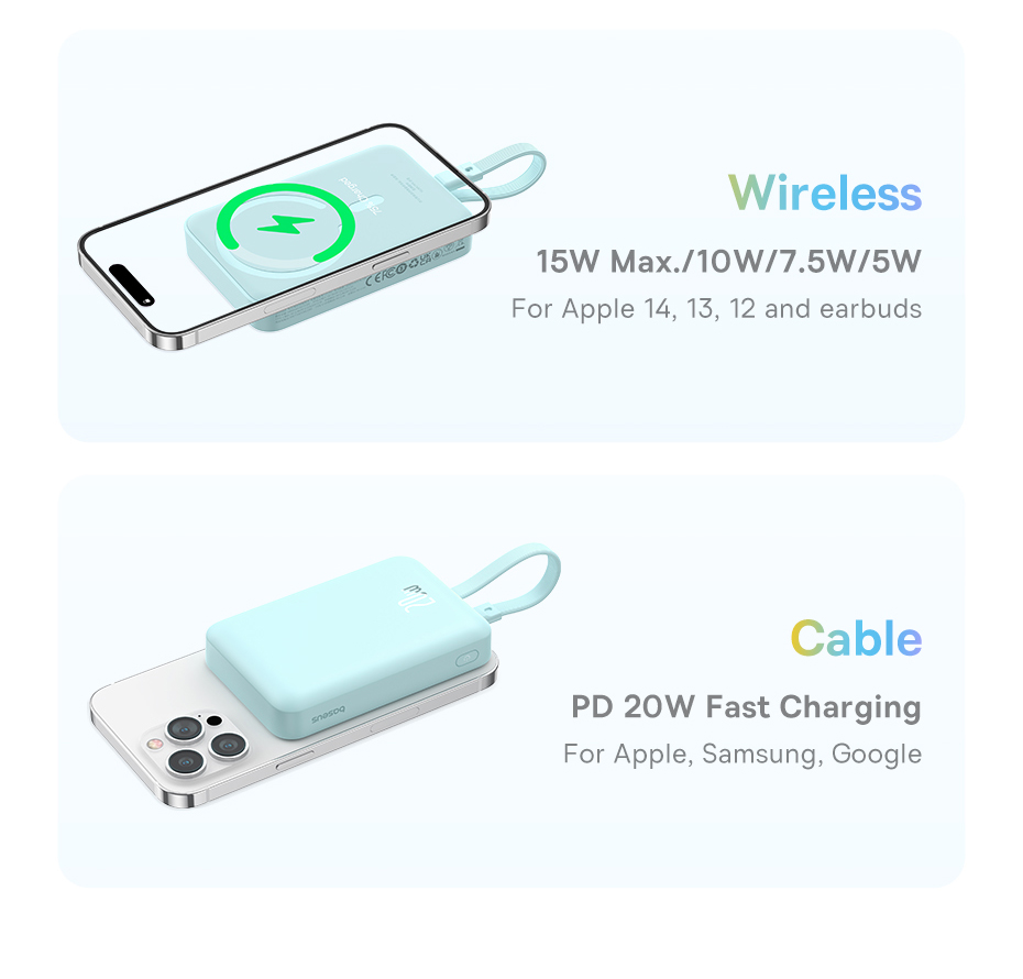 chube Sạc dự phòng không dây 30W OS-Baseus Magnetic Mini
