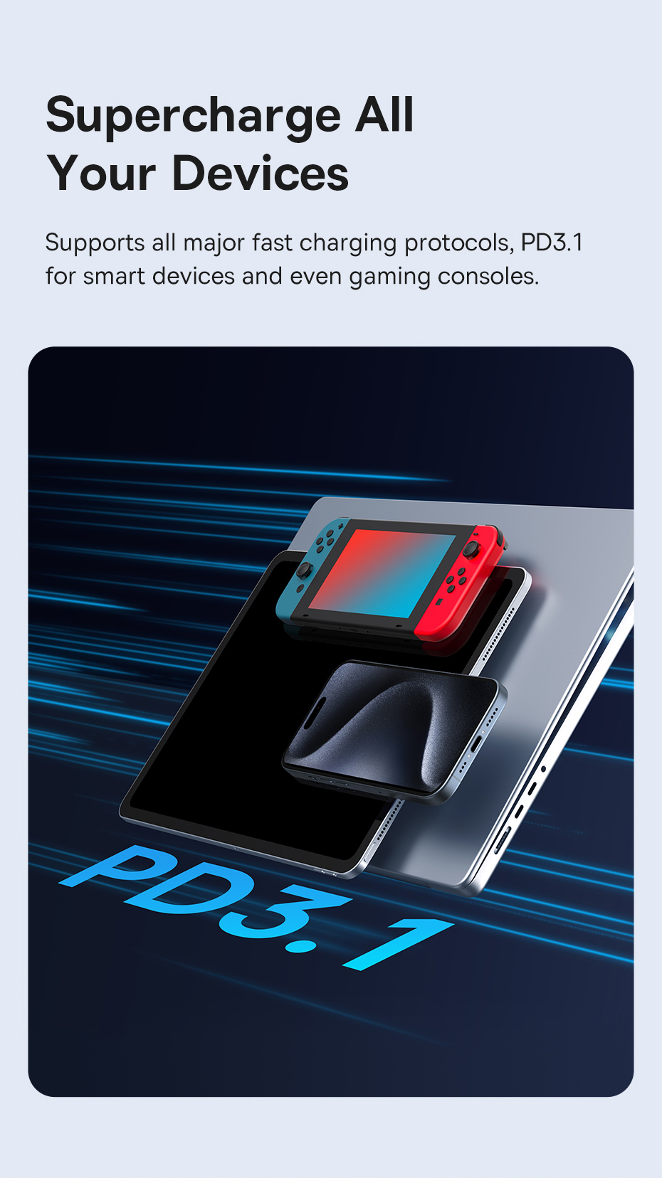 chube Cáp dữ liệu 240W 40gbps Baseus Flash Series 2 USB4 C to C