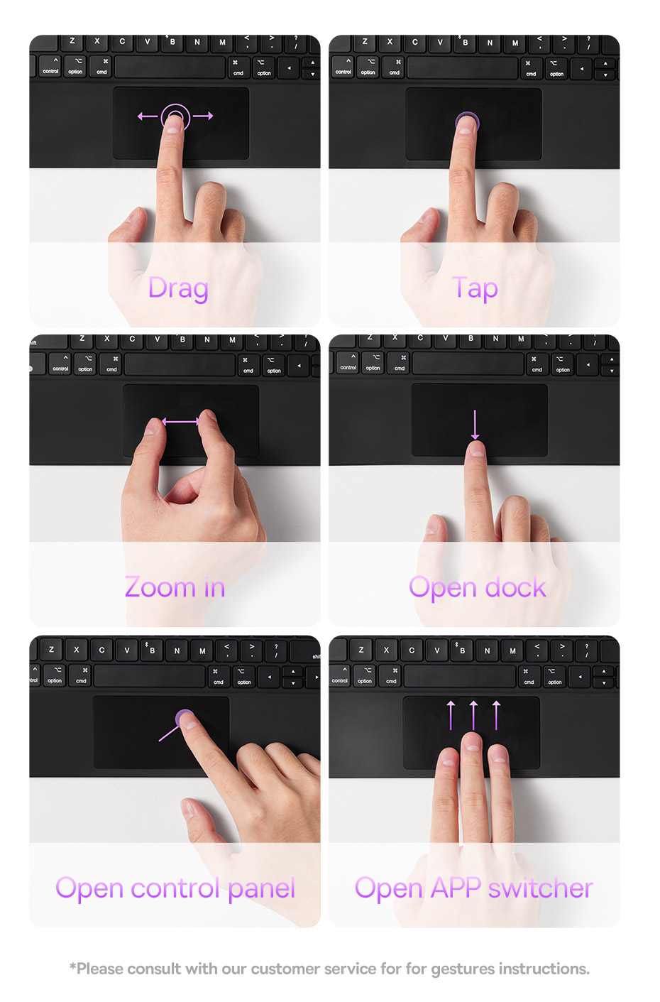Bàn phím Nam Châm Baseus Brilliance Original Keyboard Case Pro - Nhiều góc độ sử dụng