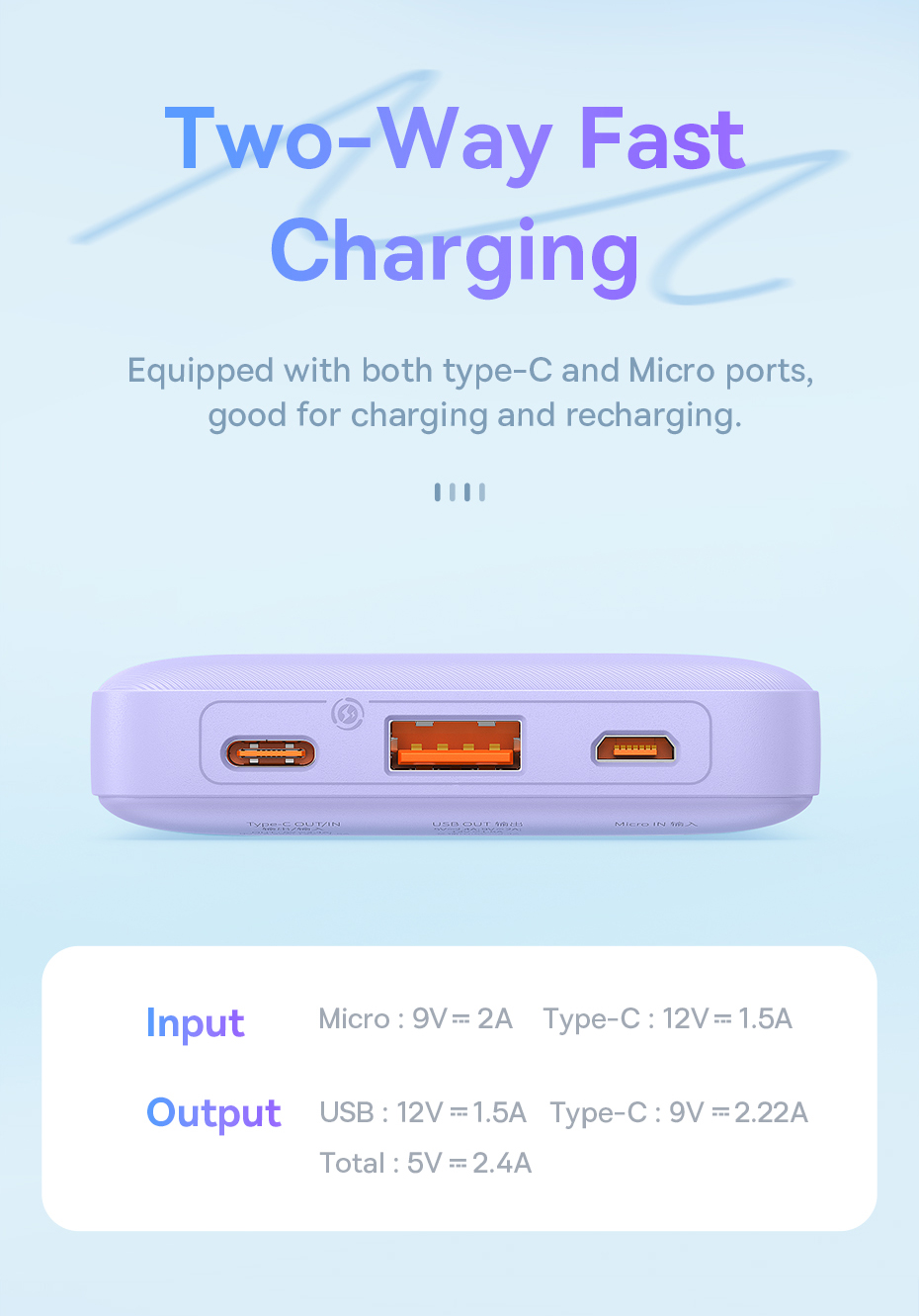 chube Sạc dự phòng 20W Baseus Airpow Fast Charge Power Bank 10000mAh 30000mAh