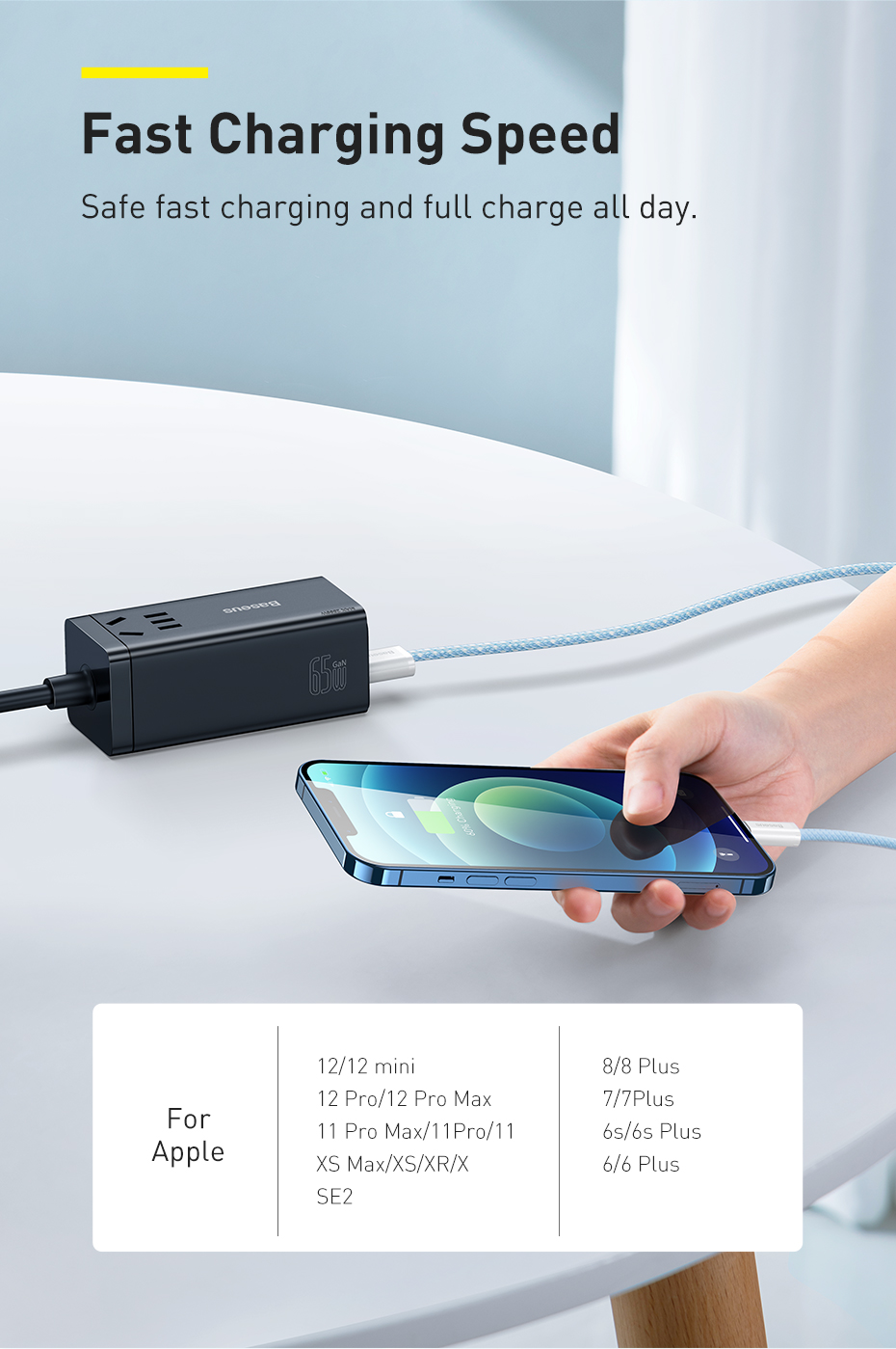 Cáp sạc nhanh Baseus Dynamic Series màu cam