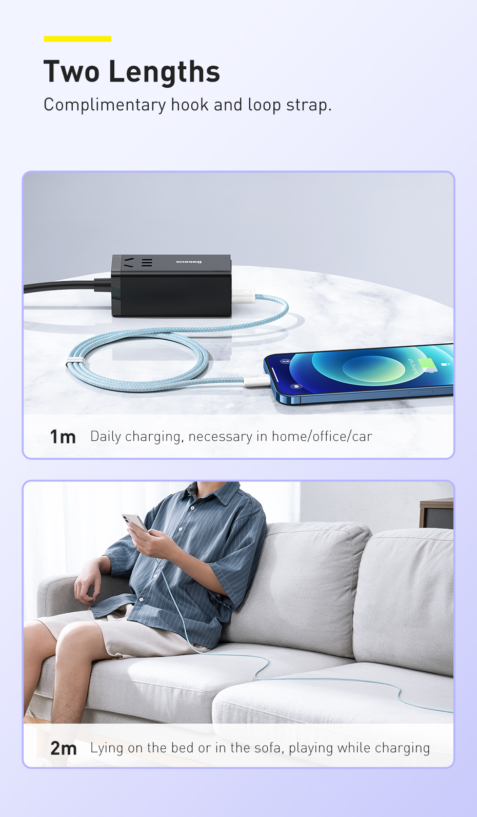 Cáp sạc nhanh Baseus Dynamic Series chip quản lý nguồn thông minh