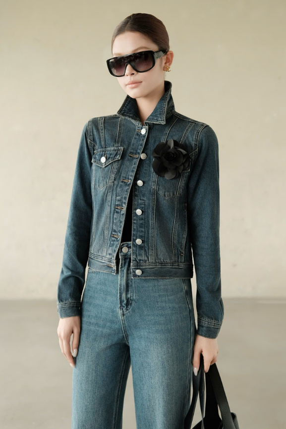 Áo Khoác Kiểu Nữ Denim Jacket RR25KK02