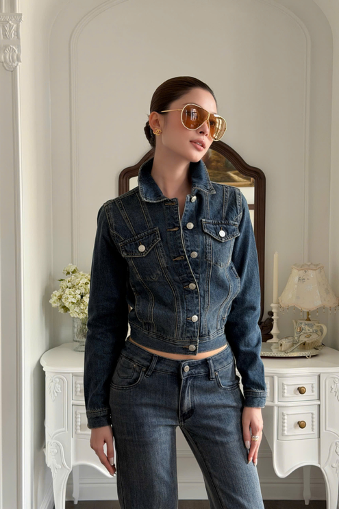 Áo Khoác Kiểu Nữ Denim Jacket RR25KK02