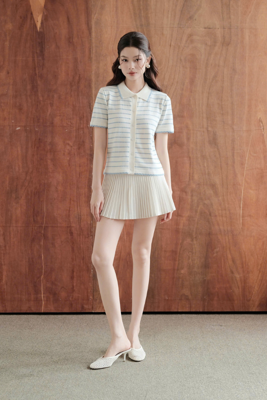 Áo Dệt Kim Neko Polo RR25DK26