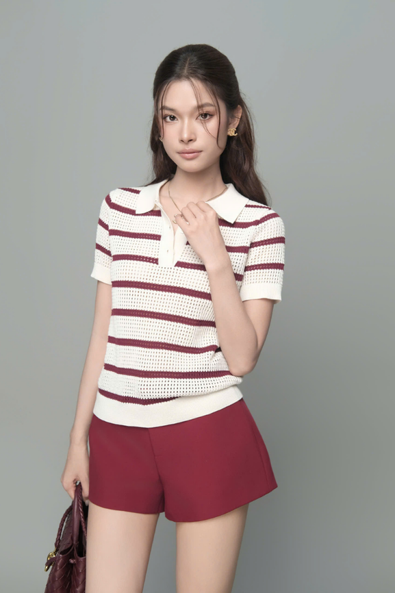 Áo Nữ Dệt Kim Ivy Polo RR24DK06
