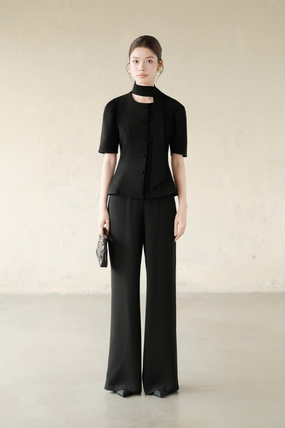 Áo Kiểu Nữ Crystal Top RR25AK116