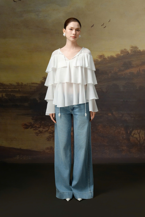 Áo Kiểu Nữ Salsa Top RR26AK89