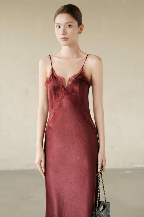 Đầm Dài Lacy Dress RR25DD20