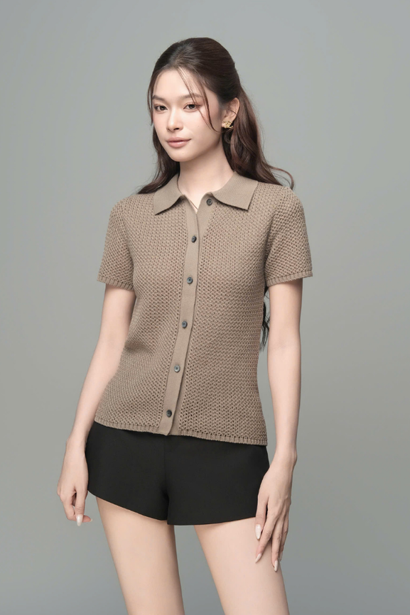 Áo Dệt Kim Jena Polo RR25DK22