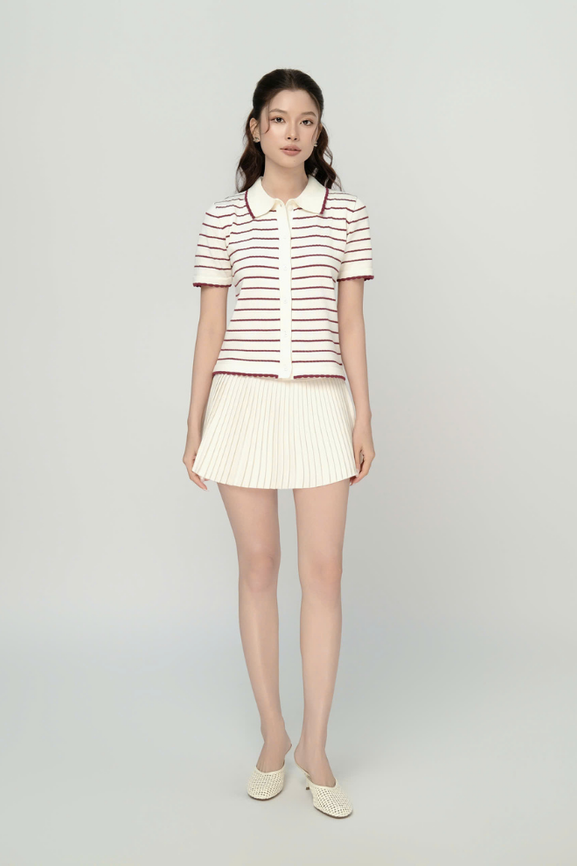 Áo Dệt Kim Neko Polo RR25DK26