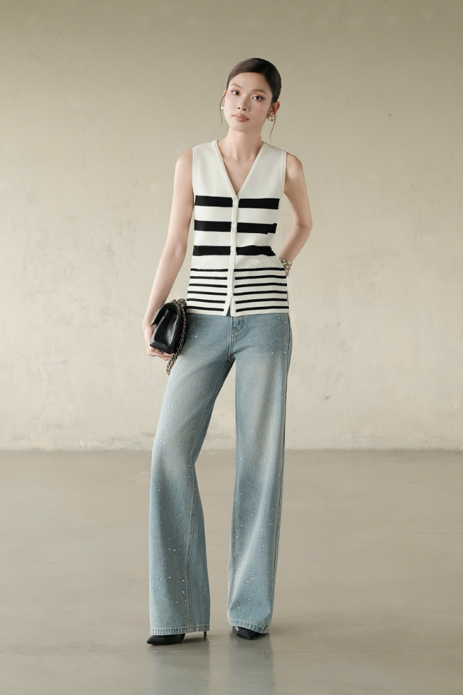 Áo Dệt Kim Melia Top RR26DK03