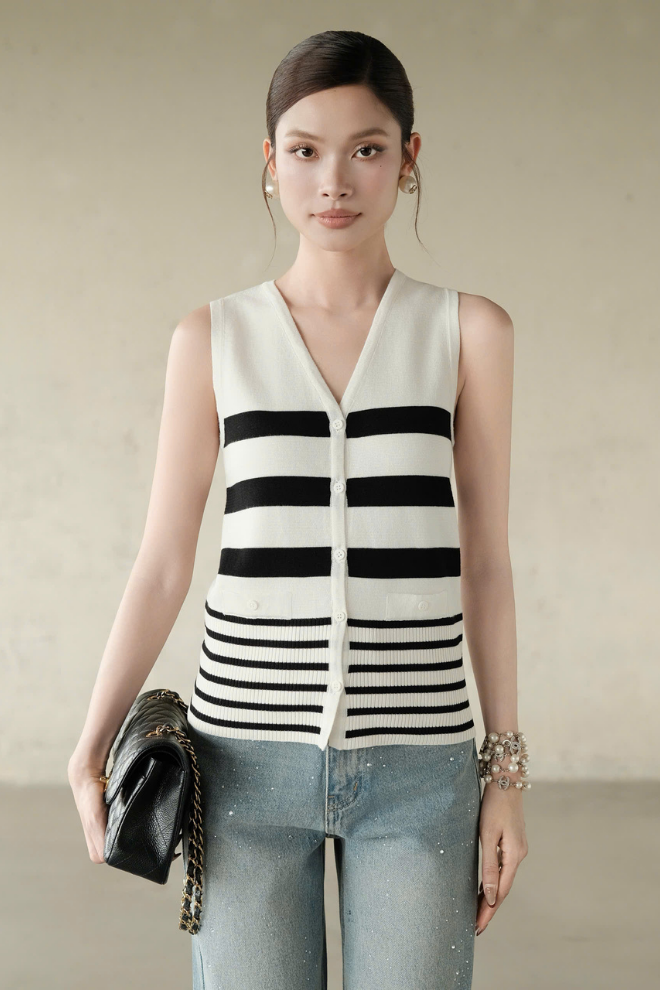 Áo Dệt Kim Melia Top RR26DK03