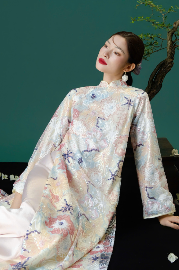 Áo Dài Nữ Châu Sa RR25AD08