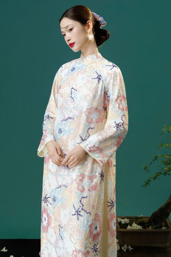 Áo Dài Nữ Châu Sa RR25AD08