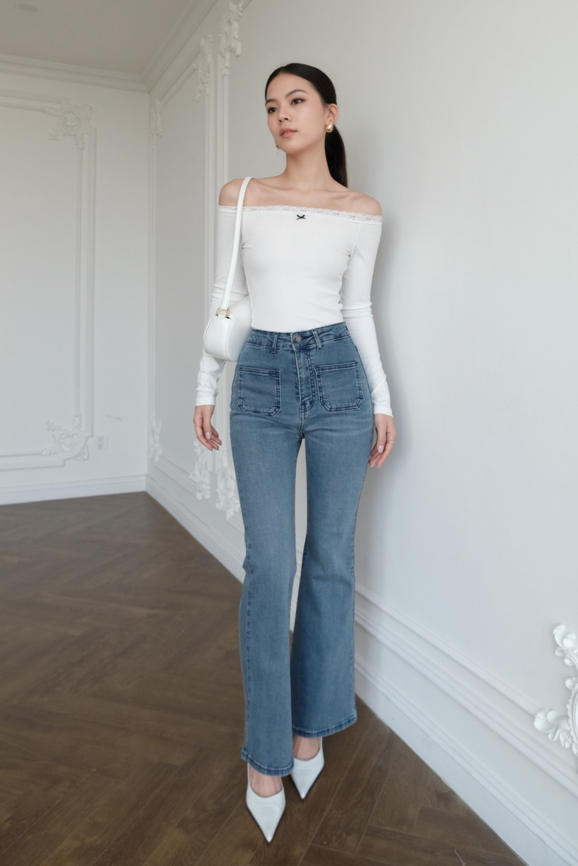 Quần Jeans Nữ Monie RR24QJ02