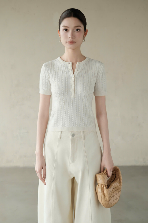 Áo Dệt Kim Sassy Top RR26DK01