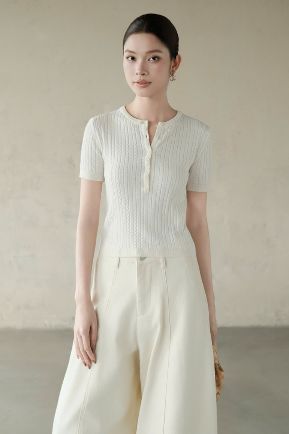 Áo Dệt Kim Sassy Top RR26DK01