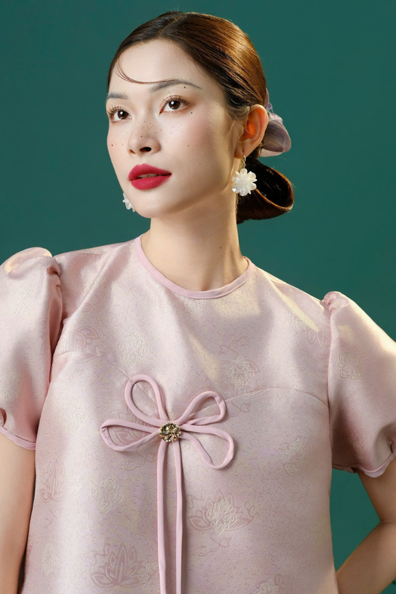 Áo Gấm Nữ Lan Chi RR26AK05