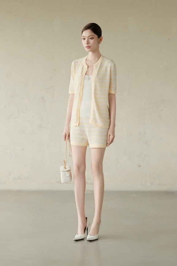 Quần Dệt Kim Kaia Short RR26DK10