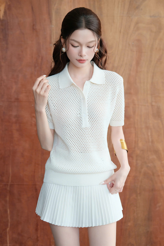 Áo Dệt Kim Milan Polo RR25DK40