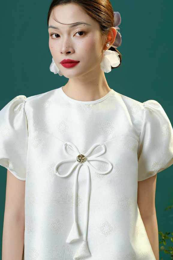 Áo Gấm Nữ Lan Chi RR26AK05