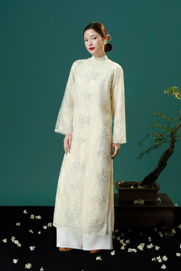 Áo Dài Nữ Tường san RR26AD01