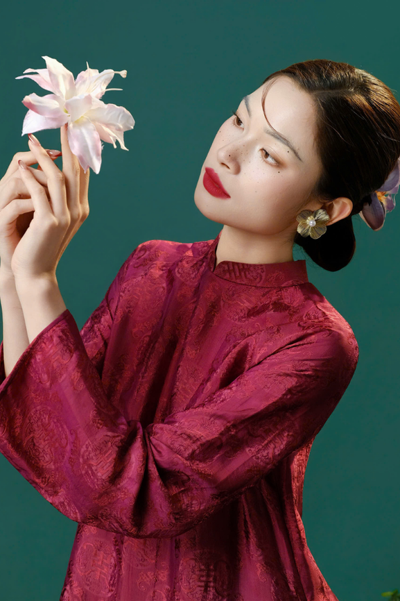 Áo Dài Nữ Ý An RR25AD10