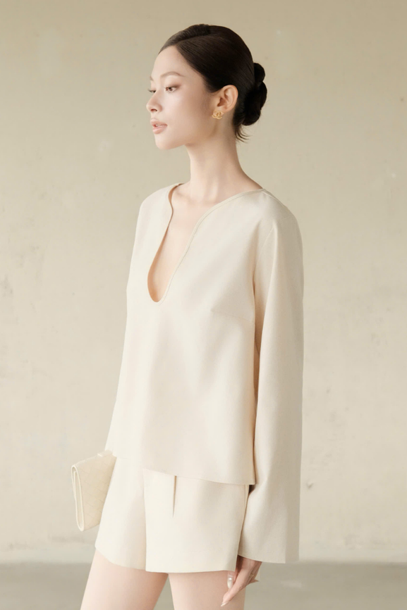 Áo Kiểu Nữ Lydia Top RR26AK27
