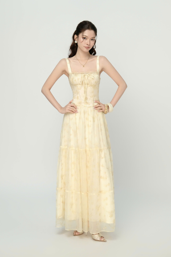 Đầm Dài Floral Dress RR25DD28