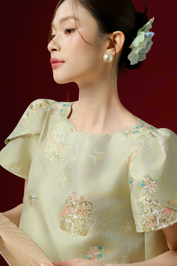 Áo Kiểu Nữ Lixie Top RR25AK106