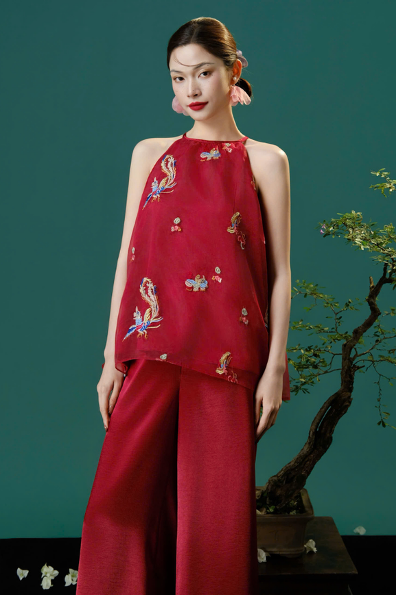 Áo Kiểu Nữ Hạ Uyên Top RR25AK122