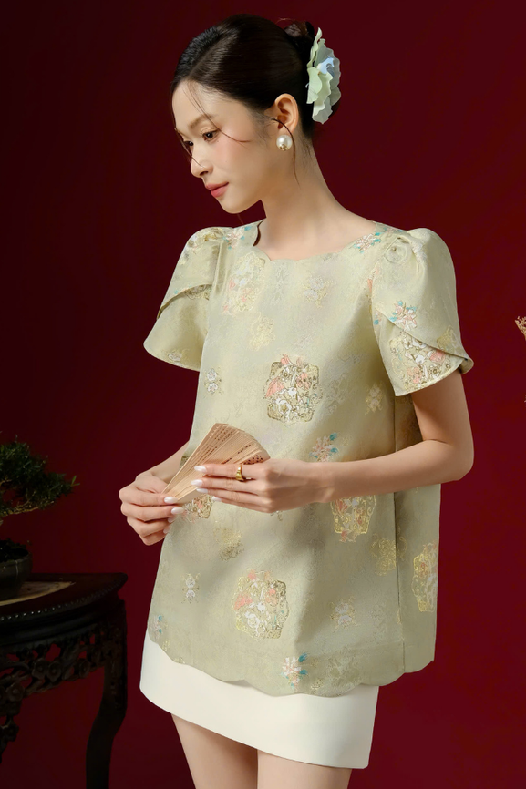 Áo Kiểu Nữ Lixie Top RR25AK106