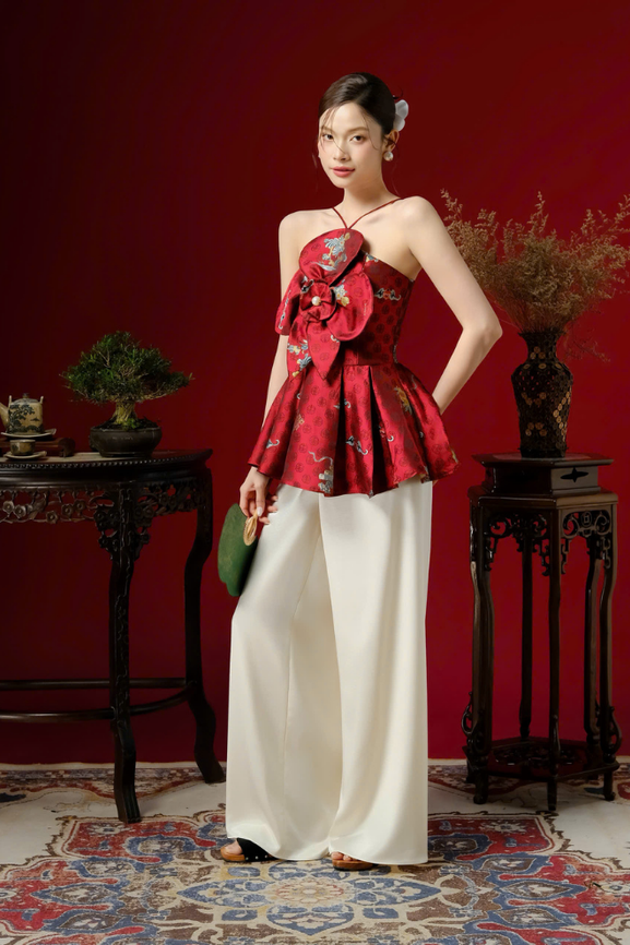 Áo Kiểu Nữ Như Ý Top RR25AK112