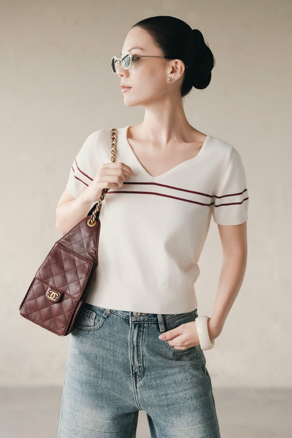 Áo Dệt Kim Merin Top RR25DK52