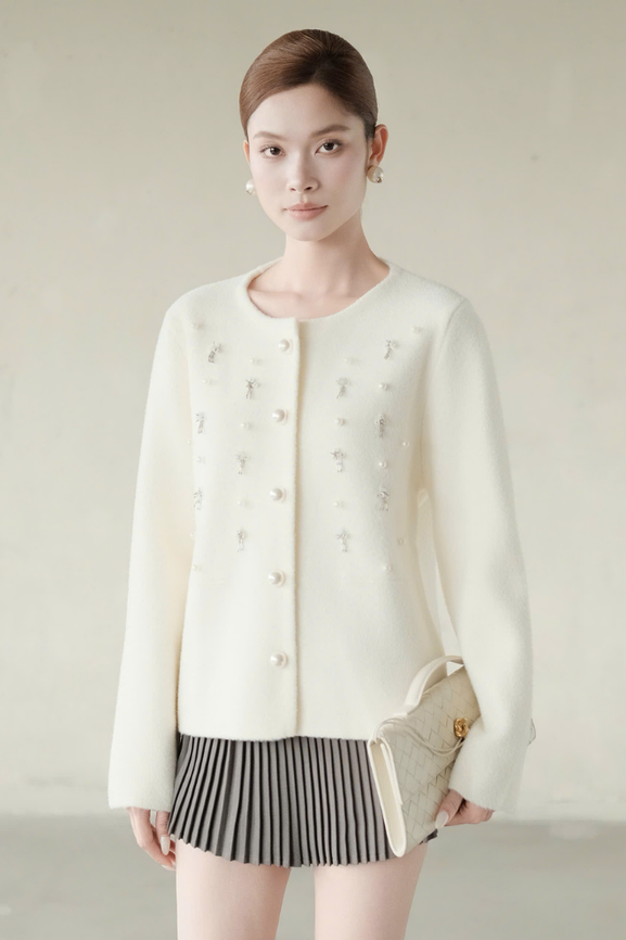 Áo Dệt Kim Bach Cardigan RR26DK07