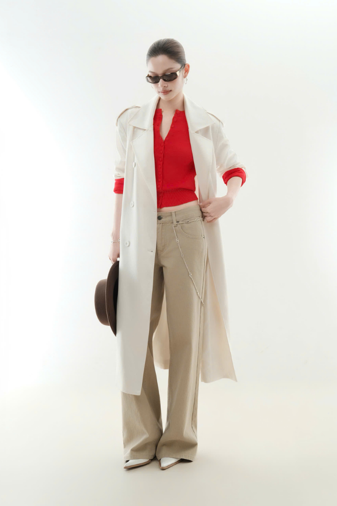 Áo Khoác Kiểu Nữ Silk Trench Coat RR26KK10
