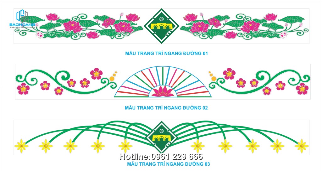 Trang trí hoa văn led đô thị