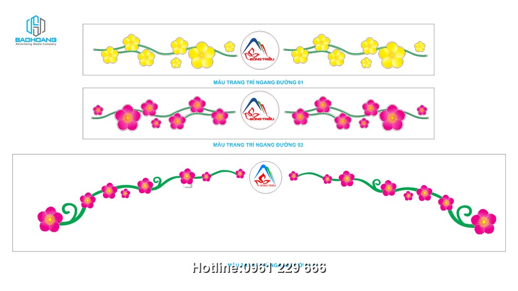 Trang trí hoa văn led đường phố