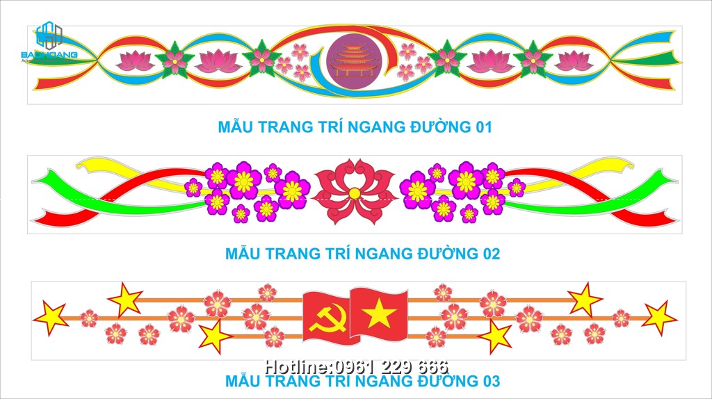 Trang trí hoa văn led đường phố