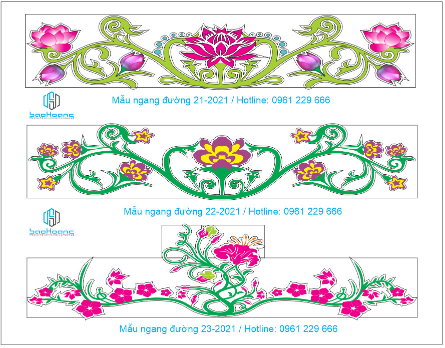 Trang trí hoa văn led đô thị