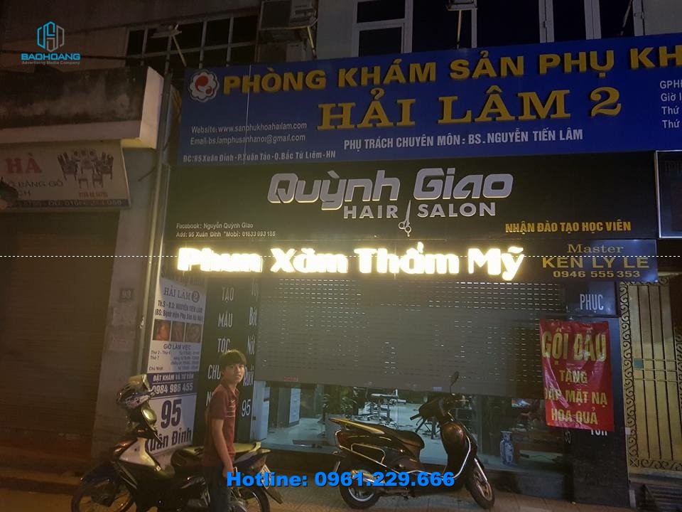 Làm biển quảng cáo tại Quán Thánh