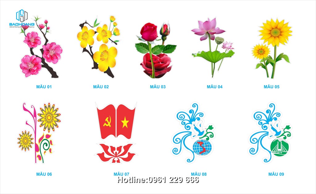 Hoa văn trang trí cột điện