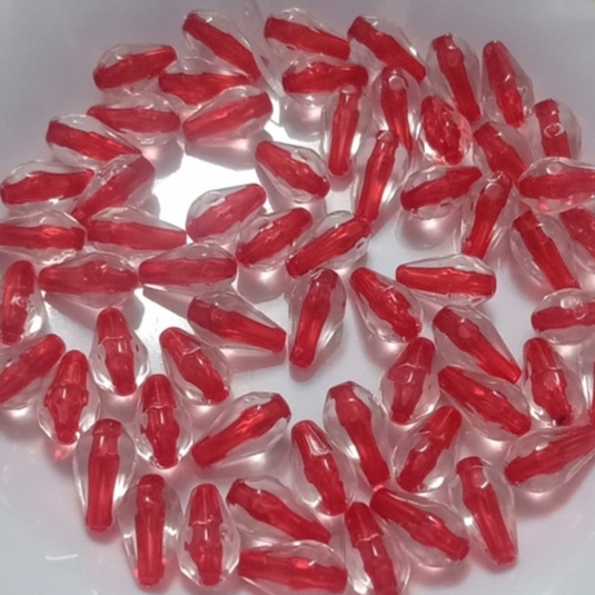 25gam hạt nhựa hình giọt nước có nhân size 8x16mm
