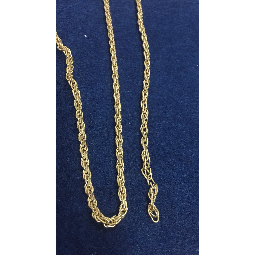 2 met xích đôi màu vàng 3mm