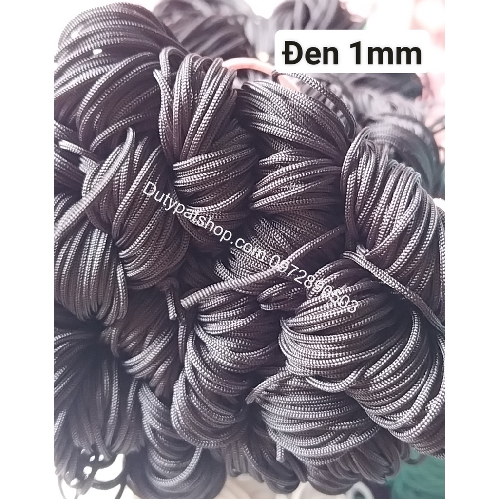 20met Dây dù 1mm sợi tròn mềm mịn (hàng nhập)- có 12 màu