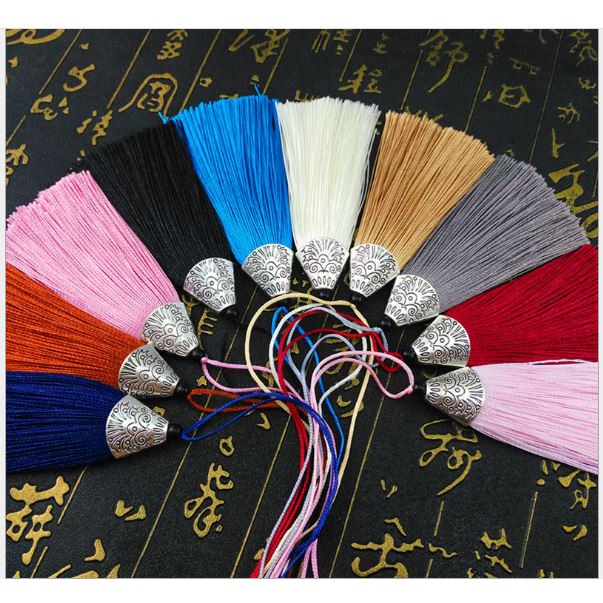 (P131A-7) Dây tua rua  treo phụ kiện ốp charm cá, dây tua rua đủ màu sắc